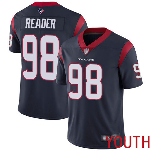 Houston Texans Limited Navy Blue Youth D J Reader Home Jersey NFL Football 98 Vapor Untouchable